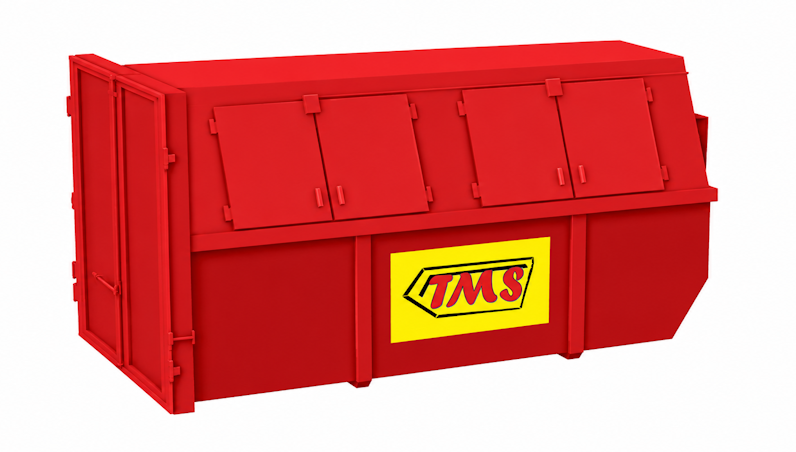 Afvalcontainer 10 m³ gesloten